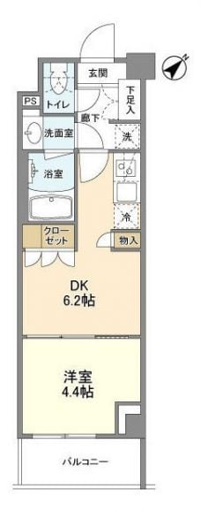 大井町駅 徒歩9分 3階の物件間取画像