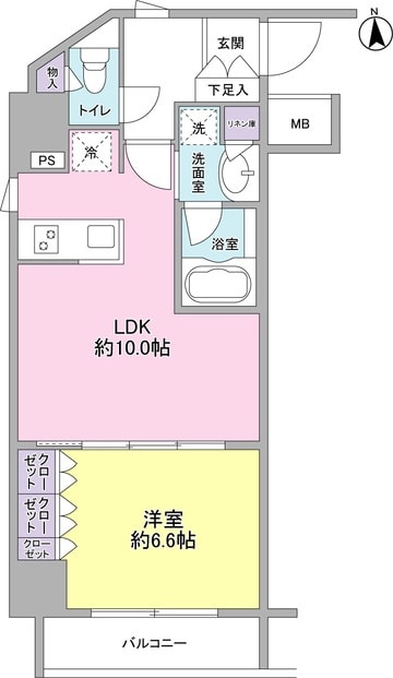 コンフォリア新宿御苑Ⅱの物件間取画像