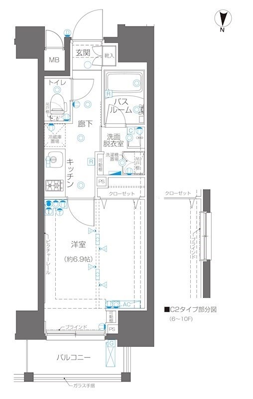 ZOOM錦糸町の物件間取画像