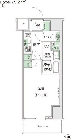 蒲田駅 徒歩8分 6階の物件間取画像