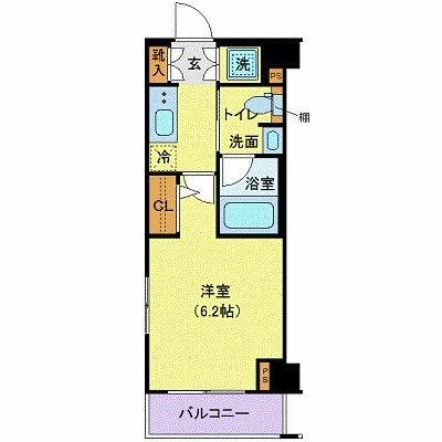 XEBEC千鳥町の物件間取画像