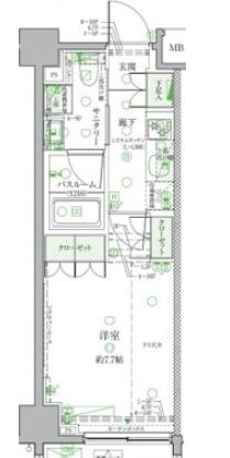 クレヴィスタ板橋西台Ⅱの物件間取画像