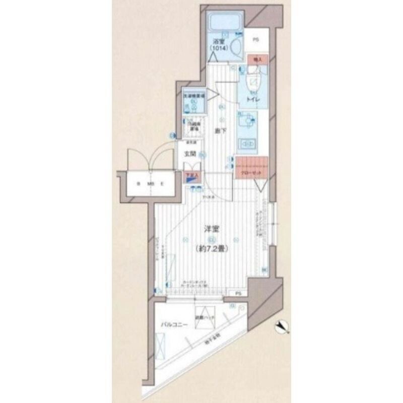 五反田駅 徒歩2分 11階の物件間取画像