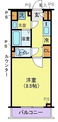 ジェノヴィア高円寺スカイガーデンの物件間取画像