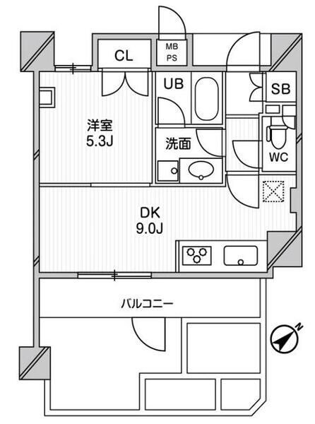 アーデンタワー新中野の物件間取画像