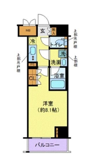 ディアレイシャス港区海岸の物件間取画像