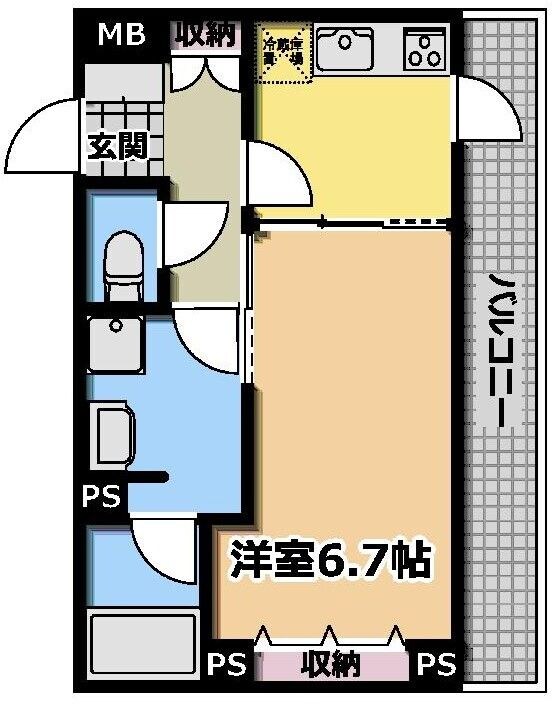 ラ・ヴィスタ西新宿Ⅱの物件間取画像