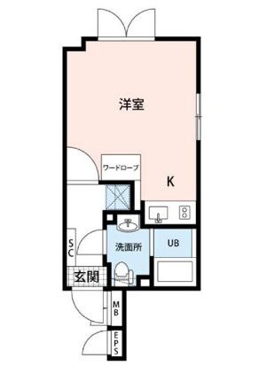 大井町駅 徒歩8分 3階の物件間取画像