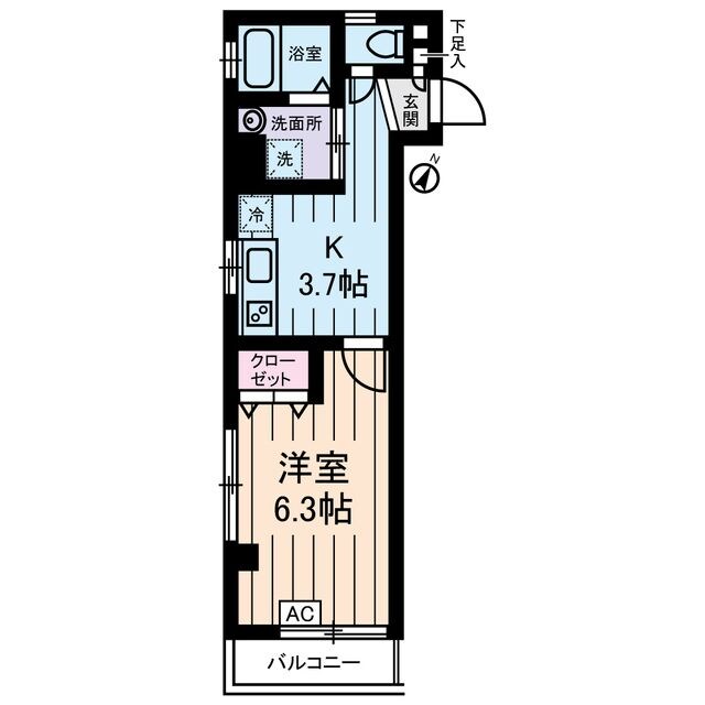 入谷駅 徒歩4分 3階の物件間取画像