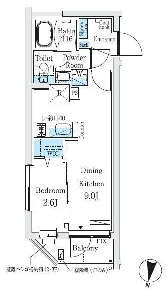 プライムブリス中野富士見町Ⅱの物件間取画像