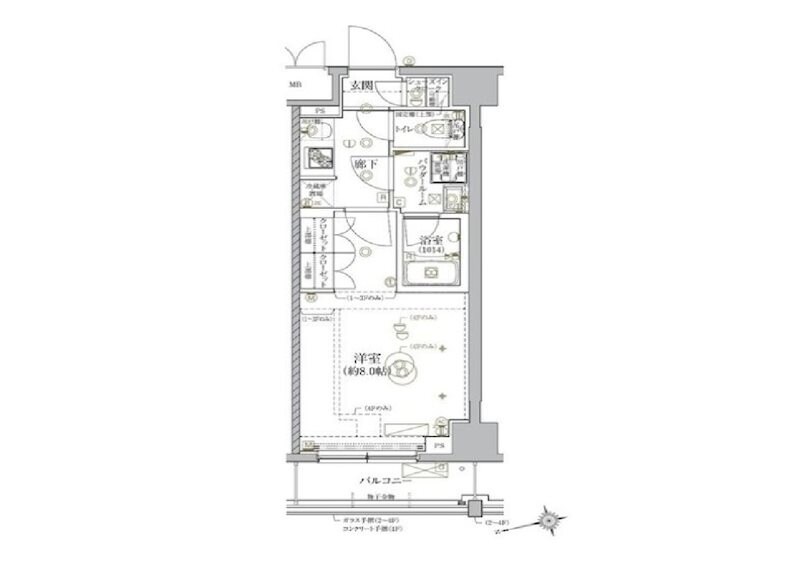 RELUXIA北新宿の物件間取画像