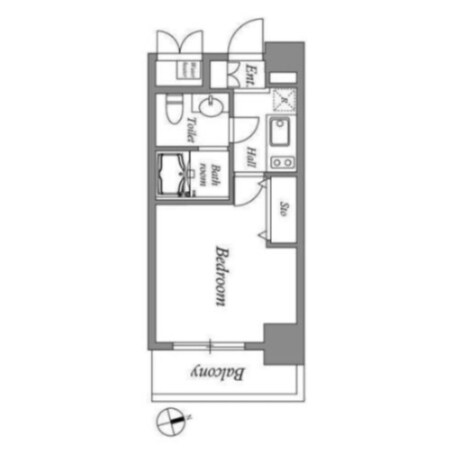 東新宿駅 徒歩3分 4階の物件間取画像