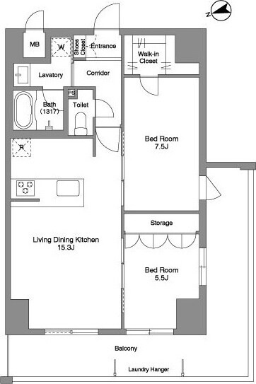 西新宿駅 徒歩5分 6階の物件間取画像