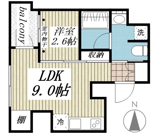 淡路町駅 徒歩3分 3階の物件間取画像