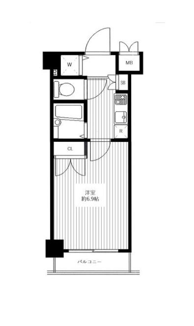 新日本橋駅 徒歩2分 3階の物件間取画像