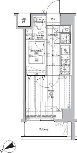 PREMIUMCUBE新中野の物件間取画像