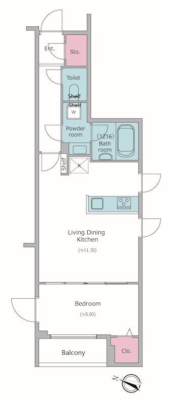 ドゥーエ梅屋敷の物件間取画像