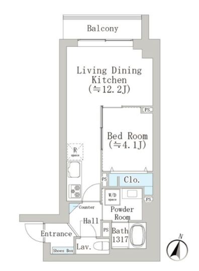 中目黒駅 徒歩7分 1階の物件間取画像