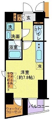 フェルクルール秋葉原の物件間取画像