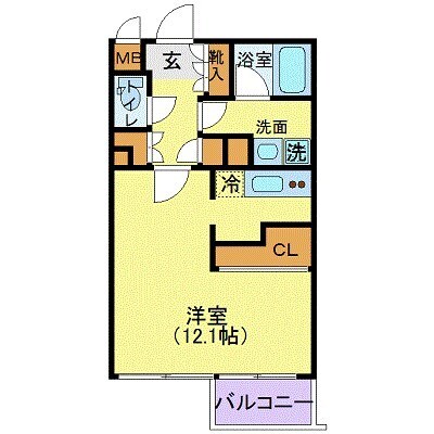 ルート四谷三丁目の物件間取画像