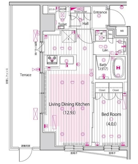 三軒茶屋駅 徒歩14分 1階の物件間取画像