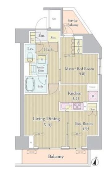 ヴェルデュール高田馬場の物件間取画像