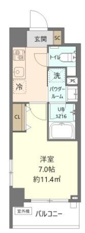 蔵前駅 徒歩7分 2階の物件間取画像