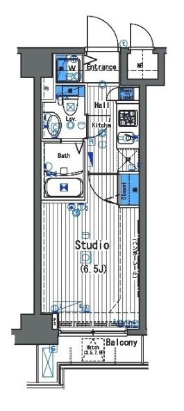 大崎駅 徒歩7分 3階の物件間取画像