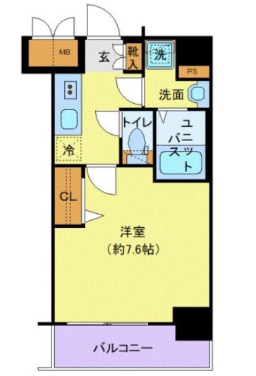 プレサンス新宿中落合メーディオの物件間取画像