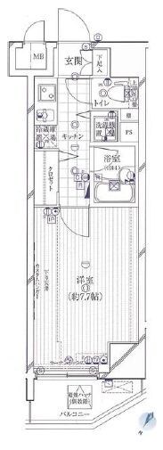 ガリシアヒルズ六本木の物件間取画像