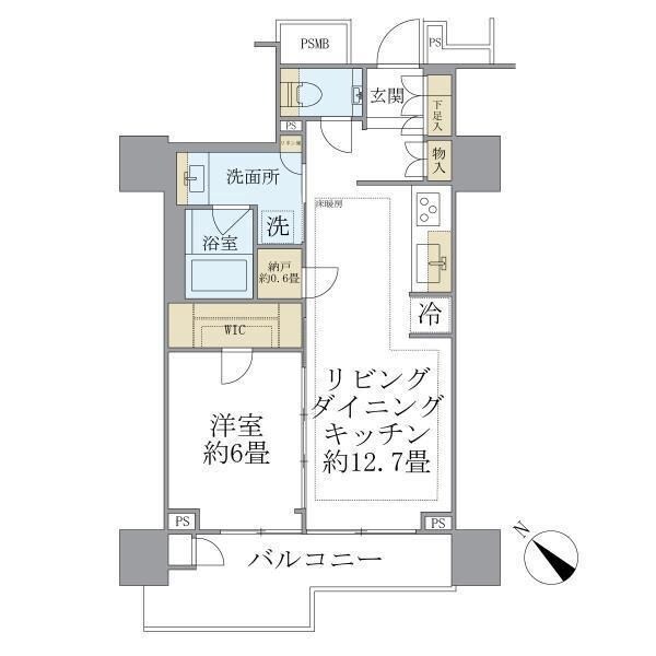 プラウド渋谷本町の物件間取画像