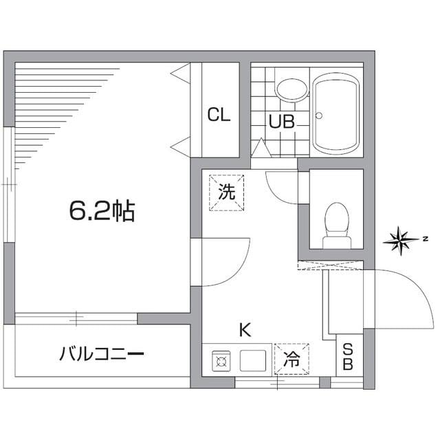 恵比寿駅 徒歩9分 3階の物件間取画像