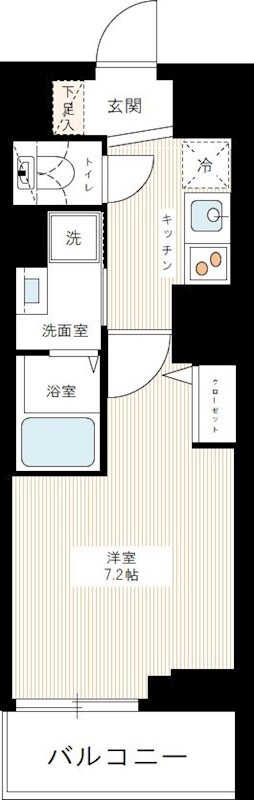 三ノ輪駅 徒歩5分 8階の物件間取画像