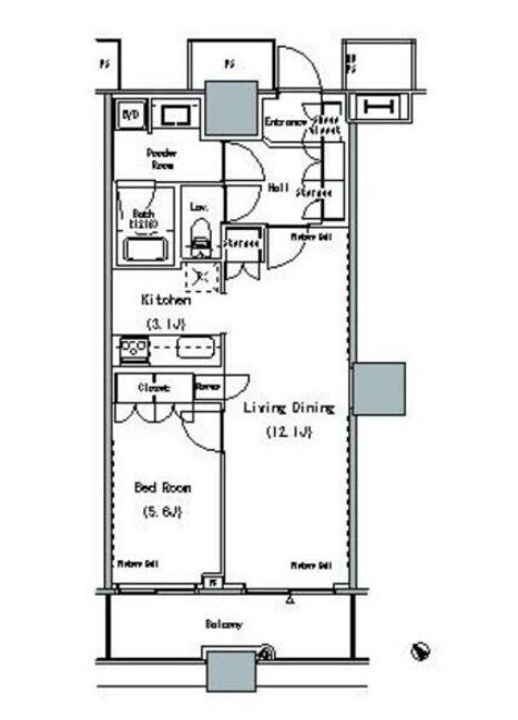 ＴＨＥ　ＴＯＫＹＯ　ＴＯＷＥＲＳ　ＭＩＤＴＯＷＥＲの物件間取画像