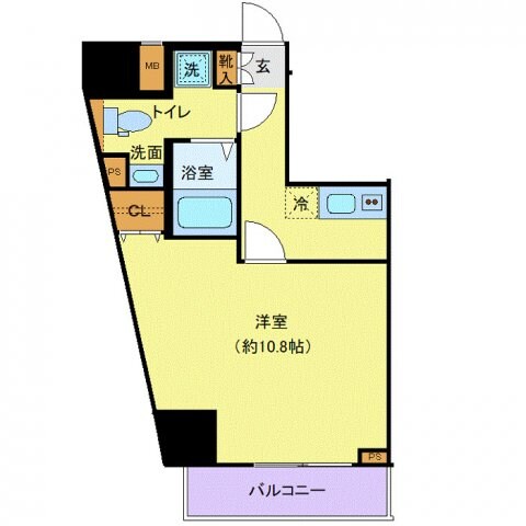 ジェノヴィア渋谷笹塚スカイガーデンの物件間取画像