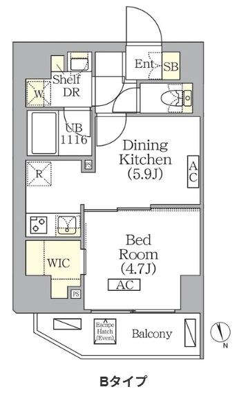 BRICK　RESIDENCE　南青山　の物件間取画像