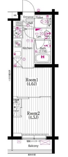 ガーラ・ヒルズ氷川台の物件間取画像