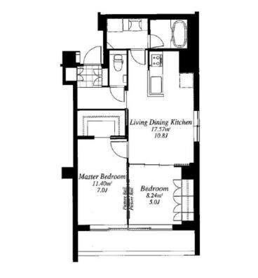 千駄ケ谷駅 徒歩5分 6階の物件間取画像