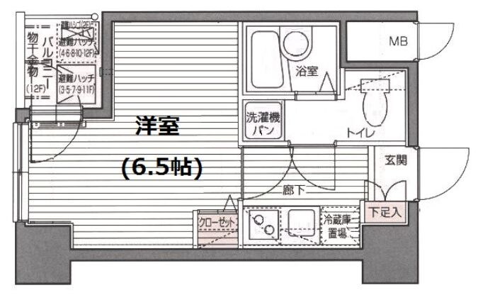 ガラ・シティ京橋の物件間取画像