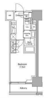 ザ・パークハビオ新御徒町の物件間取画像