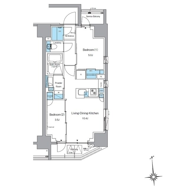 ルフォンプログレ上野稲荷町の物件間取画像