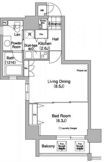 コンフォリア駒澤の物件間取画像