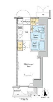 プラウドフラット浅草トレサージュの物件間取画像