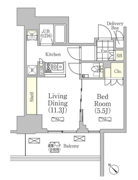 メゾンカルム日本橋馬喰町の物件間取画像