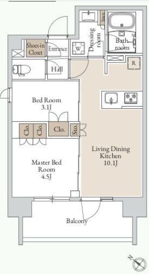 三ノ輪駅 徒歩6分 5階の物件間取画像