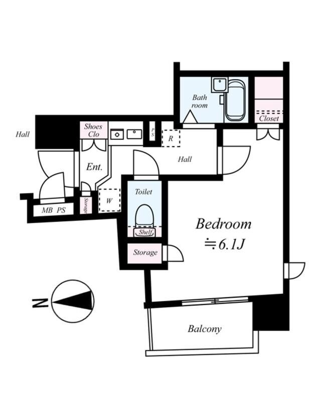 メインステージ日本橋箱崎Ⅱの物件間取画像