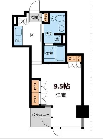 レジデンス白金パークフロントの物件間取画像