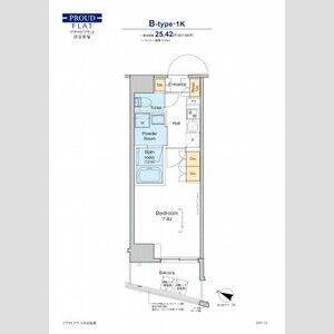 プラウドフラット渋谷笹塚の物件間取画像