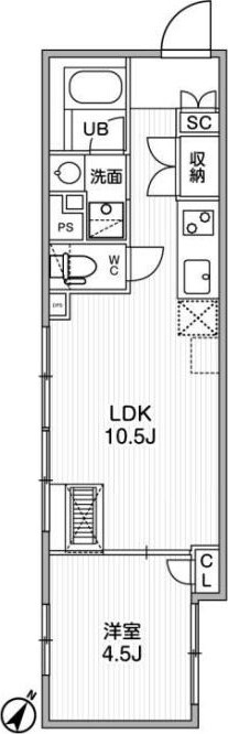 ASTILE幡ヶ谷の物件間取画像