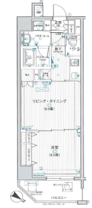 日神デュオステージ三ノ輪の物件間取画像